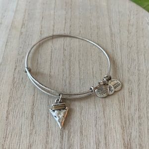Alex And Ani Authentic Arrow Head Bangle Charm Bracelet